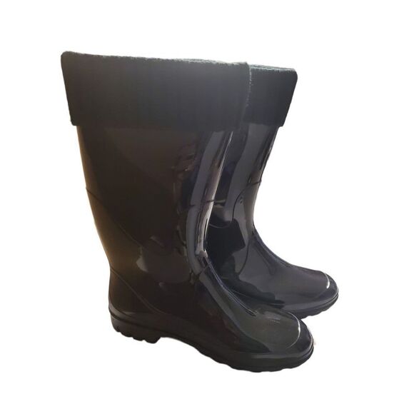 New Kamik Black Kelly Rain Boots Size 9 - Picture 2 of 8